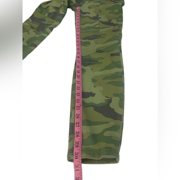 J.Crew Camo Military Print Green Toothpick Pants Jeans Size 6 - Picture 10 of 11